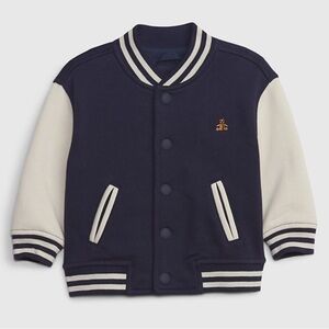 New with tags GAP baby blue navy varsity jacket fully lined